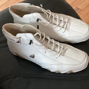 White Leather Men's Sneakers